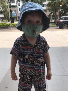 Baby in a mask
