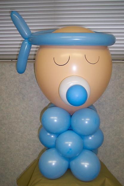 Make A Baby Shape Using Balloons