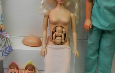 Pregnant Barbie doll